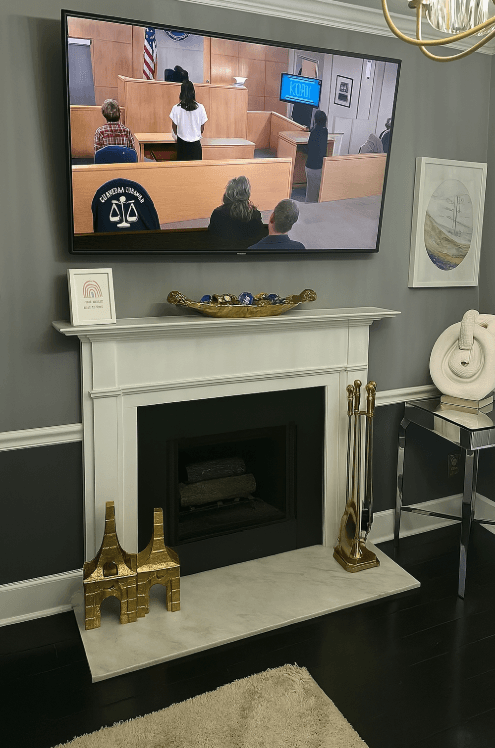 Fireplace Refresh: Before & After New Electric Fireplace Installation